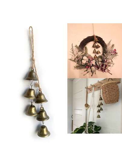 Protetor de Sino de Vento Vintage em Metal (1 unidade), Sino de Vento Retrô Artesanal, Sino de Vento Vintage em Bronze Auspicioso, Adequado para Quintal, Jardim, Casa e Decoração de Interiores, Decoração de Quarto, Decoração de Parede, Significa Boa Sorte