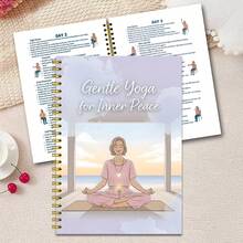 1 Libro de Yoga de Silla Suave + Plan de Orientación para la Curación Emocional, Libro Guía de Entrenamiento de Equilibrio Central, 33 Hojas 66 Páginas de Impresión Doble Cara, Enfocado en Yoga de Silla de Baja Intensidad, Promoviendo la "Calma Interior" y la Relajación Mente-Body, Incluye: Plan de Entrenamiento Diario, Contenido Complementario. Un Regalo Perfecto para Familiares y Amigos en Ocasiones como Pascua, Halloween, Día de la Madre, Navidad. - Planificador de yoga D - Ver 8