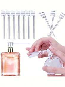 Bình xịt nước hoa có thể nạp lại, chai xịt mỹ phẩm bằng nhựa không mùi, chai xịt du lịch không chứa latex, dụng cụ nạp nước hoa cầm tay. - trắng - Xem 2