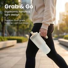 850ml Large Capacity Portable Water Bottle With Tea Strainer & Straw, Transparent Plastic Drinking Bottle, Microwave Tumbler For Water Milk Coffee Tea, Leak-Proof Water Cup Coffee Mug For Student Adult Use In School, Office, Picnic, Back To School - Multicolor - View 7