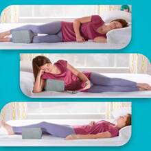 TULUP - Almohada Ortopédica para Piernas by Big Rest Almohada Ergonómica de Espuma Viscoelástica de Alto Soporte para Rodilla Cadera Espalda Ciática Articulaciones Orthopedic Pillow Gris - gris - Ver 5