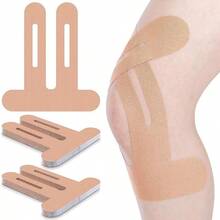 20pcs Pre-Cut Knee Sports Muscle Tapes, Blue, Beige, Black, Pink Available, Suitable For Student Athletes, Elastic Knee Tapes For Marathon, Soccer, Basketball - Multicolor - View 15