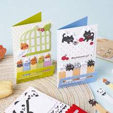Cat-Themed Stationery Set: Sticky Notes, Memo Pads, Pens, Flags, Bookmarks, Reminder Notes, Cute Planning Papers, Back To School Supplies - one-size - View 9
