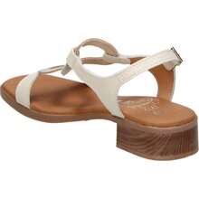 LRK | LRK Women's Heeled Sandals – Stylish Ice White Sandal – Summer Buckle Sandal – Low And Comfortable Heel – Versatile And Easy To Match – Fashionable – Model 5893 - White - View 5