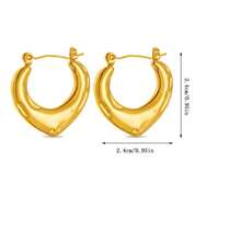 Orecchini in acciaio inossidabile per donne, set di gioielli in acciaio inossidabile di design alla moda per l'uso quotidiano, feste, vacanze, accessori da spiaggia, orecchini versatili casual da indossare tutti i giorni in stile vintage INS, adatti anche come regali a sorpresa per San Valentino, compleanno, Festa della Mamma, Ringraziamento o vacanze, eleganti orecchini dorati - Multicolore - Visualizzare 9