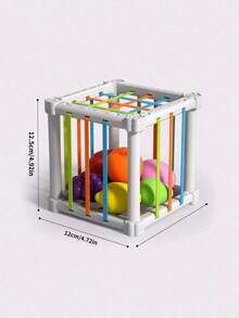 1 Set Random Color Baby Fruit Shape Sorting Toys, Children's Sensory Cube Sorting Toys, Montessori Sensory Cube Sorting Toys, Hands-On Skill Training Building Blocks Game, Children's Educational Toys, Color Random - Multicolor - View 10