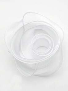 1pc Fish Tail Organza Ribbon Wave Bow Tulle Ribbon Satin Ribbon Colorful Ribbon For Cake Decoration, Bouquet Decoration, Fresh Flower Packaging - A - View 9