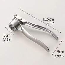 1个手动蒜蓉压榨器，蒜姜研磨器，小巧耐用的厨房工具 - 彩色 - 查看 2