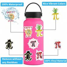 60张π日主题贴纸，美观实用，可用于剪贴簿、日记本、笔记本电脑、保险杠、滑板、水瓶、电脑、手机、贺卡、相册、家具等。 - 查看 7