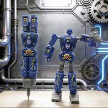 2-In-1 Transforming Robot Cartoon Ballpoint Pen, Creative Stationery Pen That Can Transform Into Robot, Gift For Elementary School Boys - Multicolor - View 11