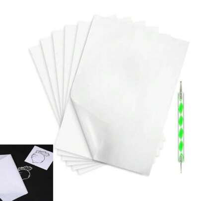 50 Sheets E Carbon Paper Graphite Paper Transfer Tracing Paper With 1 PCS Embossing Stylus Dotting S 8.3" X 11.6"