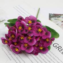 1/3 Bông Hoa Pansy Nhân Tạo Chống Tia UV, Cây Giả Dùng Để Trang Trí Chậu Cây Ngoài Trời, Cửa Trước, Hiên Nhà, Sân Vườn, Cửa Sổ, Nhà Cửa - Nhiều màu - Xem 10