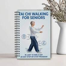 DANPERJI 1 Book Tai Chi Walking Advanced Edition: 28-Day Plan | 10 Minutes Daily Practice, Progressive Illustrated Movements Help Improve Balance And Overcome Fear Of Falling | Spiral Bound, Paperback - A - View 11