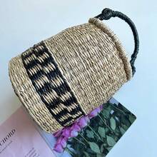 1 pièce Panier décoratif tissé à la main, rangement et décoration de bureau - Voir 6