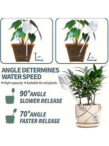 Bộ 1/2/4 củ hoa tulip tưới tự động, thiết bị tưới tự động trong nhà/ngoài trời, chậu cây phân phối nước tự động, thiết bị tưới tự động trong nhà, thiết bị tưới cây, củ tưới cây trong nhà/ngoài trời, thiết kế hoa trong suốt - A - Xem 6