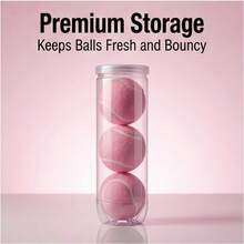 1/3pcs Pink Tennis Beginner Professional Training Amateur Practice Ball Authentic High Elasticity - Multicolor - View 13