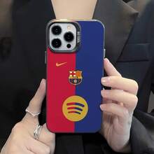[Envio em 24h da Espanha] Capa protetora Apple Galaxy para iPhone 17 S22-S26 FCB Barcelona Champion Football para A06 A05S A15 A16 A05 A71 A53 A14 A13 A12 A11 A03S A03 A02 A33 A34 A50 A32 A23 A20S A52 A51 Capa de silicone macia com revestimento metálico moderno e criativo - Preto - Ver 5