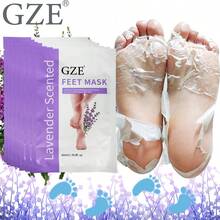 GZE 7片薰衣草香氛足部去角质面膜，专业居家足部护理，去除老茧和死皮，令双足柔软光滑，使用方便，数日见效，附赠2片，每袋35毫升 - 7對 - 查看 5