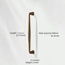 复古青铜门把手，复古实心锌合金厨房橱柜旋钮，适用于厨房、衣柜、橱柜 - 彩色 - 查看 13