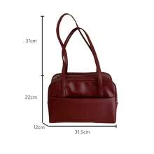 Korean Style Large Capacity Single Shoulder Women's Bag Versatile Vintage Underarm Bag Autumn 2026 New Arrival Tote BagSummer Beach Bag For Women,  Purses And Bags - Màu nâu - Không có mặt dây chuyền - Xem 8