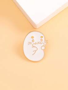 4pcs/Set Healing Cute Pet Brooch, Includes 4 Adorable Small Animal Designs, Minimalist Enamel Craftsmanship With Delicate Texture, Attractive Accessory To Pin On Clothing Or Bags, Showcases Youthful Charm Gifts For Mother, Father, Graduation, And Teacher - Multicolor - View 10