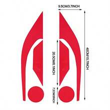 3 Pair L Smoke Tint Fog Lig Eadlig Side Marker Lig Film  Onda Cic 2016-2021 Fender Turn Signal Lig Stickers Self Adesive Decals Car L Smoke Stickers Ration Red - Red - 查看 2
