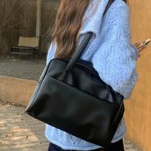 Korean Style Large Capacity Single Shoulder Women's Bag Versatile Vintage Underarm Bag Autumn 2026 New Arrival Tote BagSummer Beach Bag For Women,  Purses And Bags - Màu nâu - Không có mặt dây chuyền - Xem 10