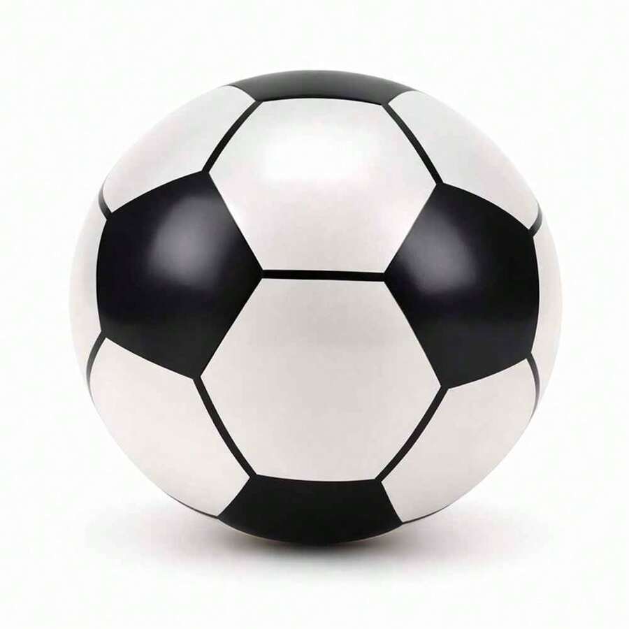 Pelota con Diseño de Fútbol Clásico - Blanco - Ver 1