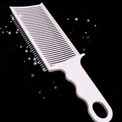 1pc Gradient Hair Styling Comb, Barber Tool, Flat Top Pushing Comb, Fluffy Positioning Comb, Adjustable Curved Positioning Comb, Hairstyling Assistant Tool, Suitable For Men, Barbers And Salons