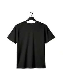 Power Cat Pink T-Shirt With Bold Humor Unisex - Black 4 - View 2