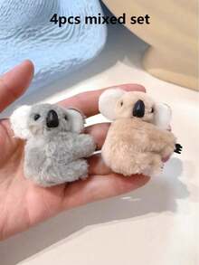 1 cái/2 cái/5 cái/bộ Kẹp tóc gấu túi 3D mini, Kẹp móng vuốt thỏ nhồi bông dễ thương, Kẹp tóc lông hoạt hình, Kẹp nhỏ bên hông, Phụ kiện tóc, Trang trí nhà cửa, Thích hợp để đeo hàng ngày, Trang trí nhà cửa, Quà tặng ngày lễ, Quà tặng dự tiệc, Quà tặng sinh nhật, Quà tặng cho mùa tựu trường và tốt nghiệp. - Nhiều màu - Xem 15