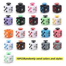 New Stress Relief Dice Handle, Smooth Material, Comfortable Texture, Easily Relieve Stress, Fingertip Pressure Relief Toy - Multicolor - View 12