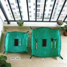 1pc Plastic Gardening Pad, Minimalist Contrast Binding Gardening Mat For Outdoor - Multicolor - View 3