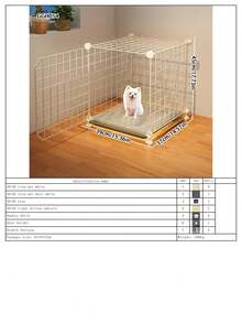 Lồng chó nhỏ, thích hợp cho chó Pomeranian, Teddy, Bichon Frise, nhà ấm áp cho thú cưng với hộp vệ sinh có thể tháo rời, phù hợp cho chó cỡ trung và chó con vào mùa thu/đông. - Nhiều màu - Xem 20