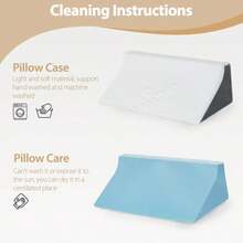 Almohada de cuña para dormir posicionadores de espalda y cuerpo para dolor de espalda prevención de úlceras por decúbito después de la cirugía apoyo para el embarazo soporte para el - Blanco gris - Ver 5