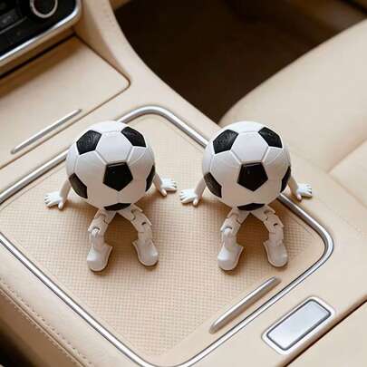 1 mô hình cầu thủ bóng đá di động sáng tạo dùng trang trí xe hơi, phụ kiện trang trí bảng điều khiển xe hơi cá tính, thích hợp làm quà tặng cho người hâm mộ bóng đá, quà tặng ngày lễ, quà tặng World Cup.