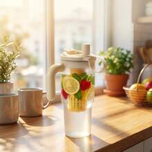 850ml Large Capacity Portable Water Bottle With Tea Strainer & Straw, Transparent Plastic Drinking Bottle, Microwave Tumbler For Water Milk Coffee Tea, Leak-Proof Water Cup Coffee Mug For Student Adult Use In School, Office, Picnic, Back To School - Multicolor - View 3