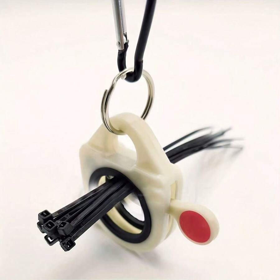 New Crafts Cable Organizer With Buckle, Portable Glow-In-The-Dark Anti-Lost Fastener, Cable Tie Organizer - Putih - View 1