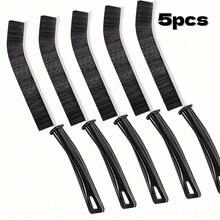 6/5/2件装硬毛缝隙清洁刷 - 细缝隙刷、小型清洁刷、瓷砖缝隙刷、厨房刷、清洁工具，适用于厕所、浴室、家庭、浴缸、水槽、窗户等。 - 黑色 - 查看 11