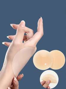 2 cặp/1 cặp miếng dán che đầu ti bằng silicon, miếng dán ngực tái sử dụng, vô hình, ôm sát như da, màu nude, thích hợp cho váy hở lưng, đồ bơi và trang phục hàng ngày. - Màu be - Xem 6