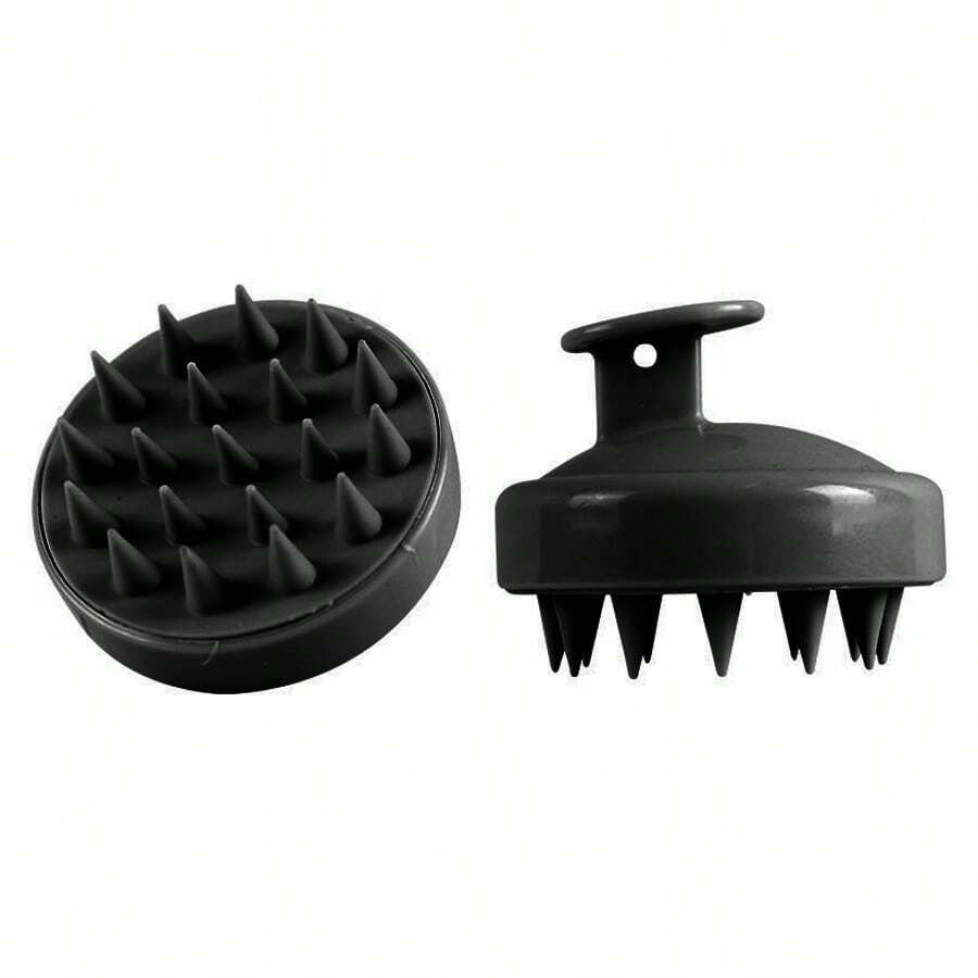 Shampoo Brush, Scalp Massager, Hair Washing Brush, Plastic Hair Brush - Black - View 1
