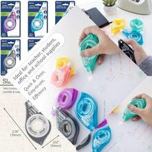 Office And School Correction Tape With Two Way Applicator For Instant Corrections, Easy To Use White Out - 長方形 - 查看 1