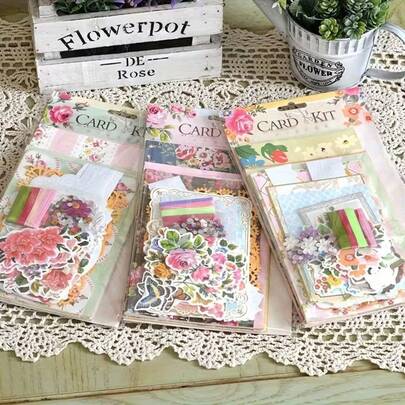 200pcs DIY 3D Handmade Greeting Card Materials Pack (Random Styles), Craft Supplies For Teacher's Day/Graduation/Mother's Day/Father's Day/Birthday Gifts, Handmade Card Making Kit To Cultivate Students' Hands-On Creativity, Multifunctional Educational Craft
