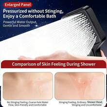 3件套高压淋浴喷头，强劲水流，享受酒店般的沐浴体验 - 增壓花灑 - 查看 4