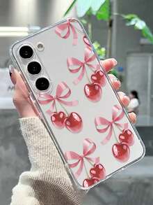 Ốp lưng điện thoại dày dặn, trong suốt, chống rơi, họa tiết bướm và hoa anh đào, tương thích với Samsung Galaxy S25/S25PLUS/S25 Ultra/A16/A36/A26/A56/A50/A12/A32/A52/A72/A51/A21S/A13/A14/S24/S24PLUS/S24Ultra,S22/A52/A53/A54/A55S23, 11/12Pro/12/12X/13/14/15/13Pro/14Pro/15Pro, 10/9/Note9/12c/Note11pro/Note8Pro - Nhiều màu - Xem 2