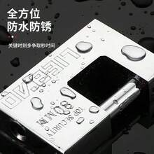 1 Khóa cửa cổng bằng thép không gỉ DanXiang, bề mặt được đánh bóng, thân khóa chống trộm, chống cắt, đa năng, không cần điện hoặc pin, giải pháp khóa an toàn. - 100mm - Xem 4