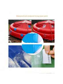 10/5/1pc 自粘游泳池修补片，乙烯基泳池衬里修补片，PVC 游泳池修补套装，适用于水下修补，也适用于水床、充气泳池、气垫床、帐篷、防水织物等。 - 多色 - 查看 1