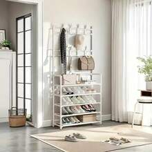 Kệ để giày nhiều tầng có móc treo, kệ đựng đồ độc lập cho hành lang. - Nhiều màu - Xem 15