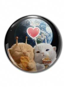 趣味图案徽章胸针，女士徽章，别针胸针，包包挂件，服装配饰，送给朋友、家人、老师和同学的趣味礼物 - 彩色 - 查看 11