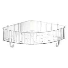 Kệ tam giác treo tường không cần khoan cho phòng tắm, giá đựng đồ trang điểm. - Màu trắng trong suốt - Xem 8